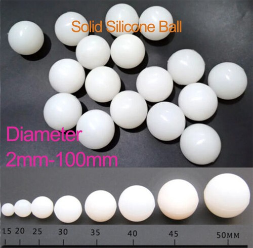 White solid silicone ball - silicone,
