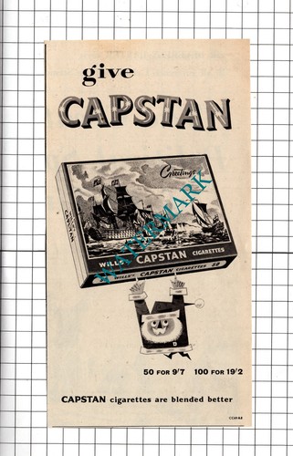 Wills capstan cigarettes - capstan,