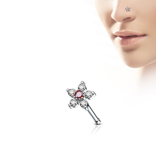 Flower nose stud - flower,