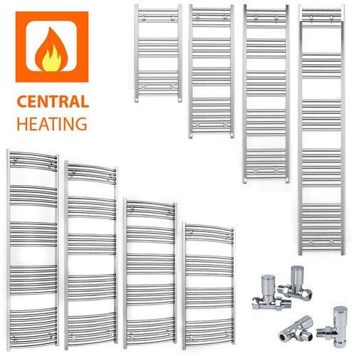 Chrome heated towel rail 600 - chrome,