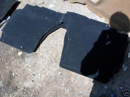 Carpet bulkhead behind - carpet,, seats
