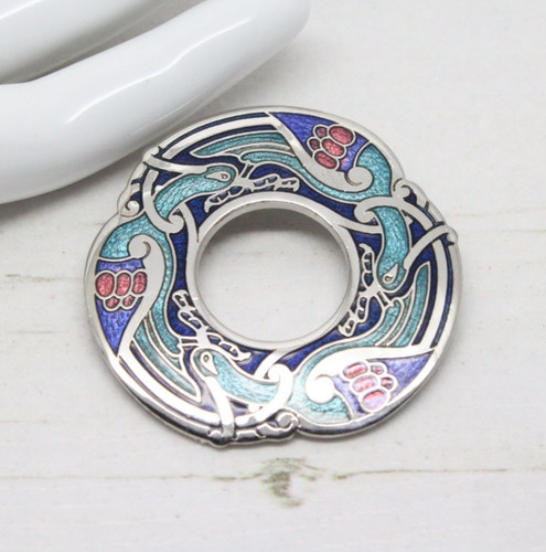 Vintage celtic birds blue - celtic,