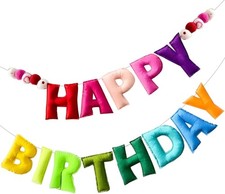 Happy Birthday Felt Ball