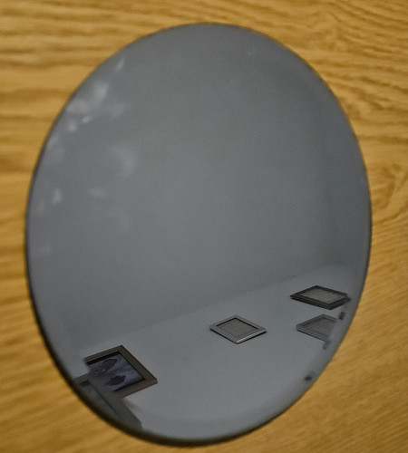 20cm round mirror plate - mirror, with