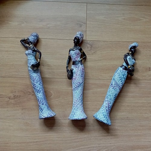 3pcs african figurine - ,