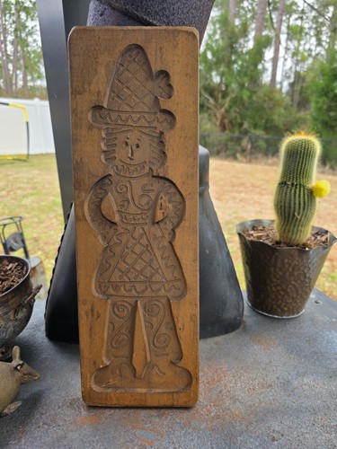 Vtg large hand carved wooden - vtg,
