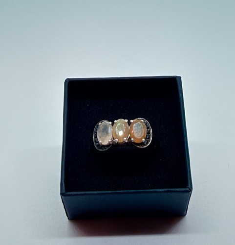 Sterling silver ethiopian opal - silver,
