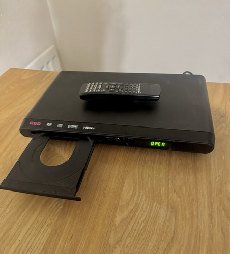 Red hdmi dvd player - red,