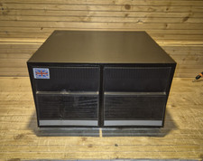 Vintage CD Storage Unit Black Dark Wood Effect Retro 2 Drawers 40CD Capacity