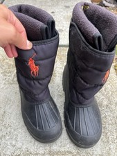 Ralph Lauren Kids Unisex Snow/rain boots Size 2, Good Cond