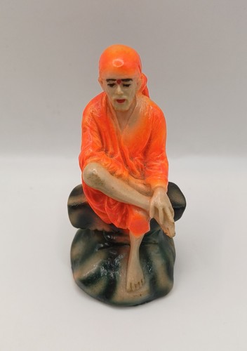 Small sitting statue sai baba - statue,