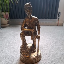 Vintage Large Brass Miner 12"