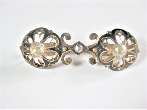 Antique brooch gold - brooch, with