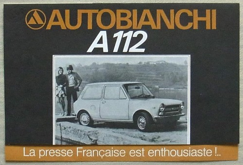 Autobianchi a112 car press - autobianchi,