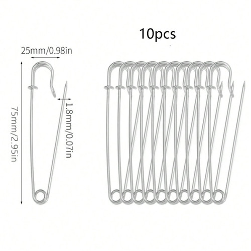 10x safety pins extra - 10x,