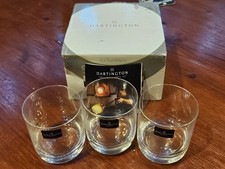 3x Signed Dartington Crystal