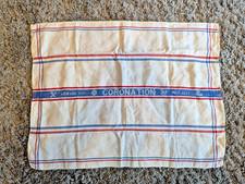 Vintage King Edward VIII | 1937 British Coronation Towel | Runner | Table Cloth