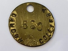 Original N.C.B National Coal Board Dawdon Colliery Pit Pay Check Tally Token 16