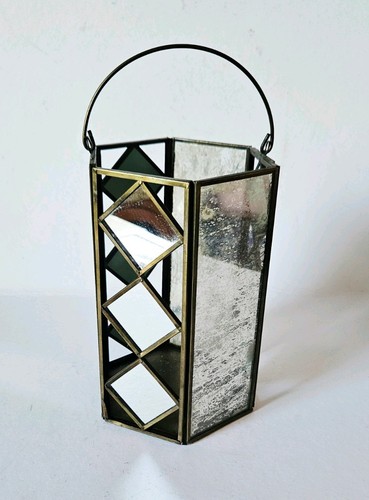 Vintage style brass glass - brass,