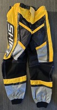 NEW OLD STOCK 30W EMIG SHIFT MX ENDURO PANTS YELLOW/BLACK/SILVER CIRCA 1999