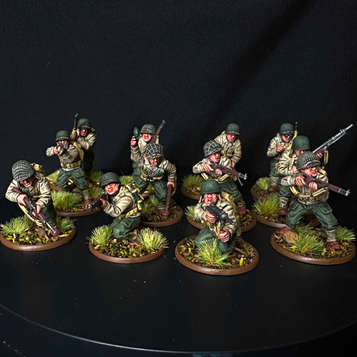 Painted 28mm 12man world war - world,