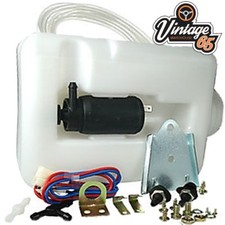 Windscreen Washer Bottle Motor Pump Jets Kit Universal 12v For Classic Fords