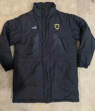 Cardiff City FC BlueBirds Navy Winter Coat Jacket Puma 