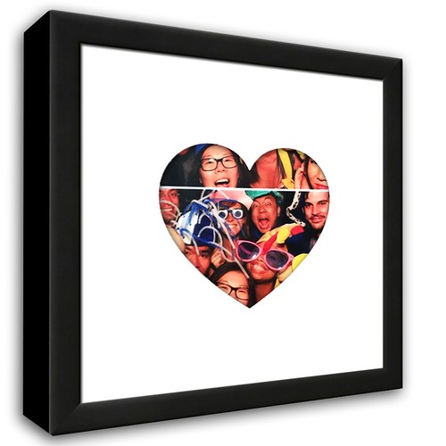 Heartstagram black wood frame - black,