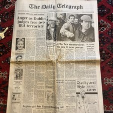 The Daily Telegraph Mar 14 1990. IRA Terrorists Freed.