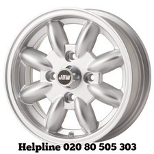 Minilight 5.5x13 Silver All Over Alloy Wheels x 4 / 4x95.25 PCD (NEW)