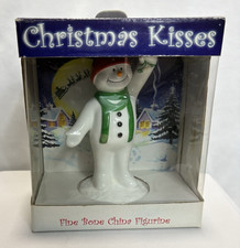 Vintage Collectable Ringtons Snow Man Figure Christmas Kisses Ceramic