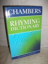 Rhyming Dictionary,Chambers