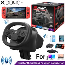 Gaming Steering Wheel Bluetooth Wireless Racing Controller For Switch PC PS3 PS4