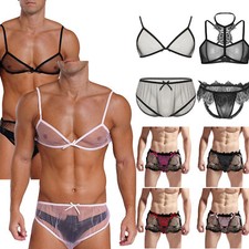 UK Mens Sissy See Through