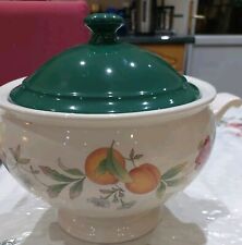 Cloverleaf Peaches And Cream large Tureen new28.5round &11 inch tall 