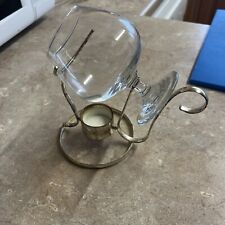 Bar Originale Brandy and Cognac Warmer Glass with Tealight and Holder, Gift Set 