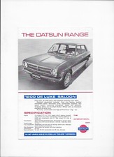 1971 Datsun car brochure: Datsun 1200 (B110), 1400/1600/1800 (510) & 2000 (130) 