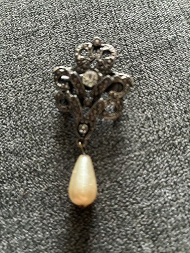 Vintage marcasite brooch - vintage,