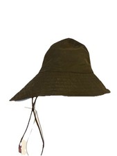 Vintage Barbour Sou’wester Green Waxed Hat Size Small