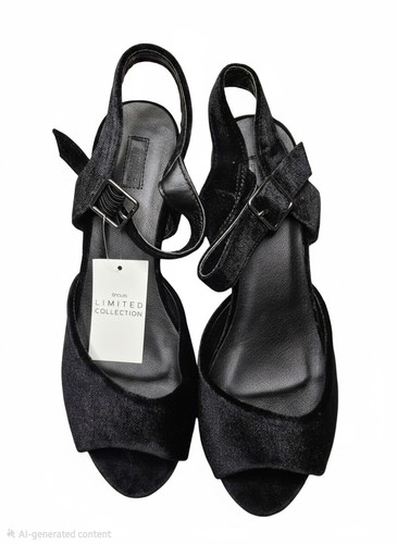 Chunky black velvet shoes - velvet,