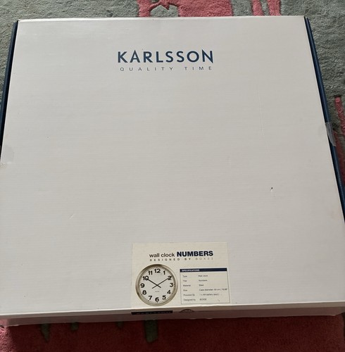 Karlsson wall clock - wall, numbers-