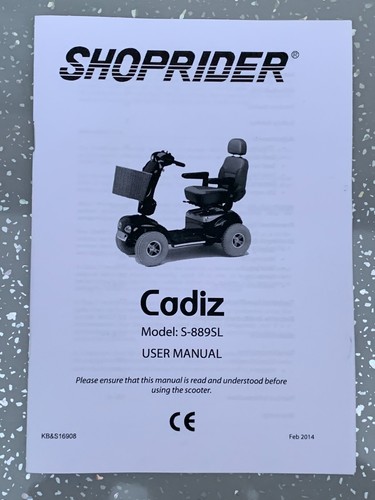Shoprider cadiz mobility - shoprider,
