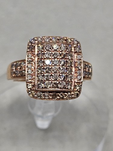 Cognac diamond ring rose - cognac,
