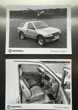 Vauxhall Frontera Sport Press Photographs x2 - 8” x 6” Photos