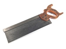 Abraham Ashton & Sons 12" steel back tenon saw.