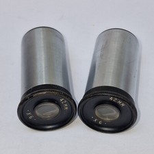 Pair of Unbranded 42mm x6 Vintage Microscope Eyepieces 23mm Tube Dia, VGC