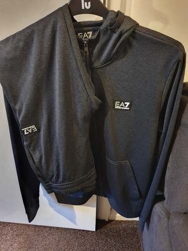 Ea7 tracksuit dark - tracksuit, grey