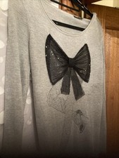 Morgan Gray Jumper With Bow