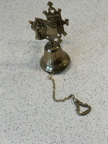Antique brass horse bell for - brass,