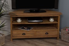 Reclaimed Teak Natural Corner TV Unit